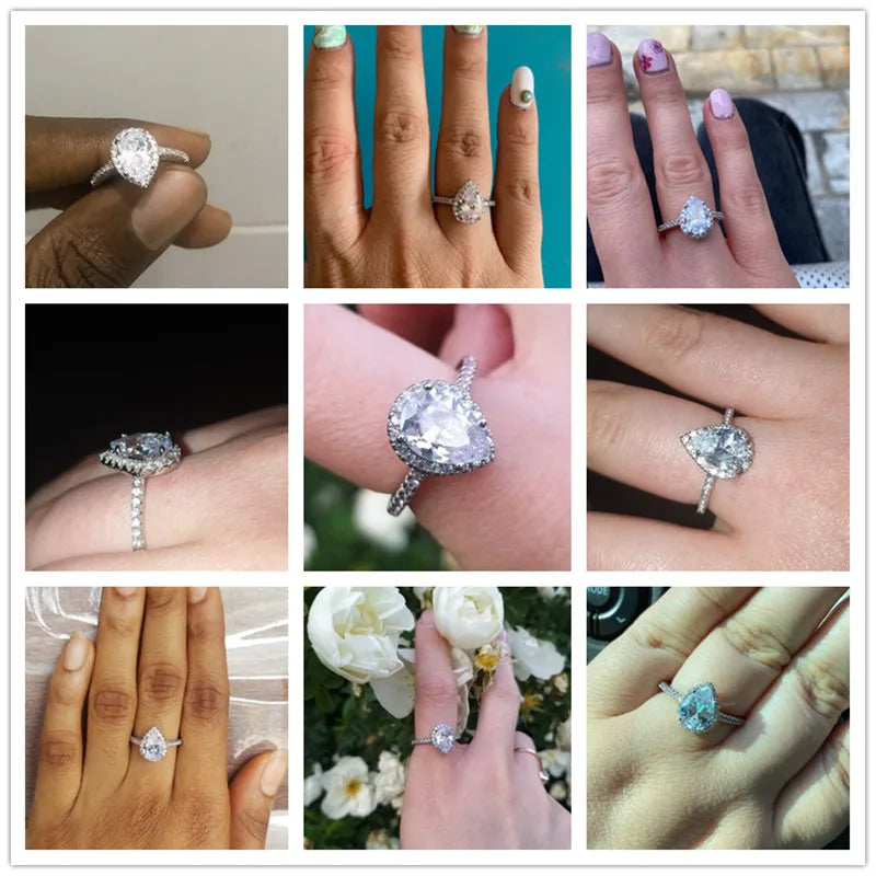 Prsten s kapkou zirkonu