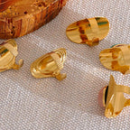 Etnisk ring med naturlig sten