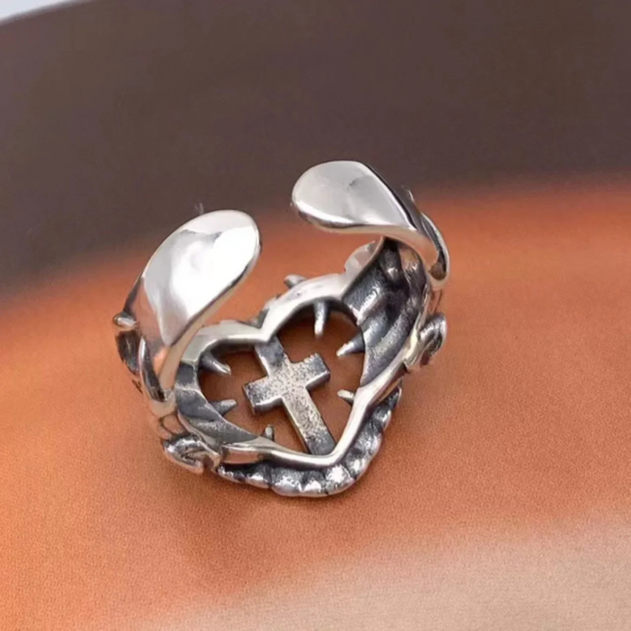 Bague Femme Croix Chrétien Argent