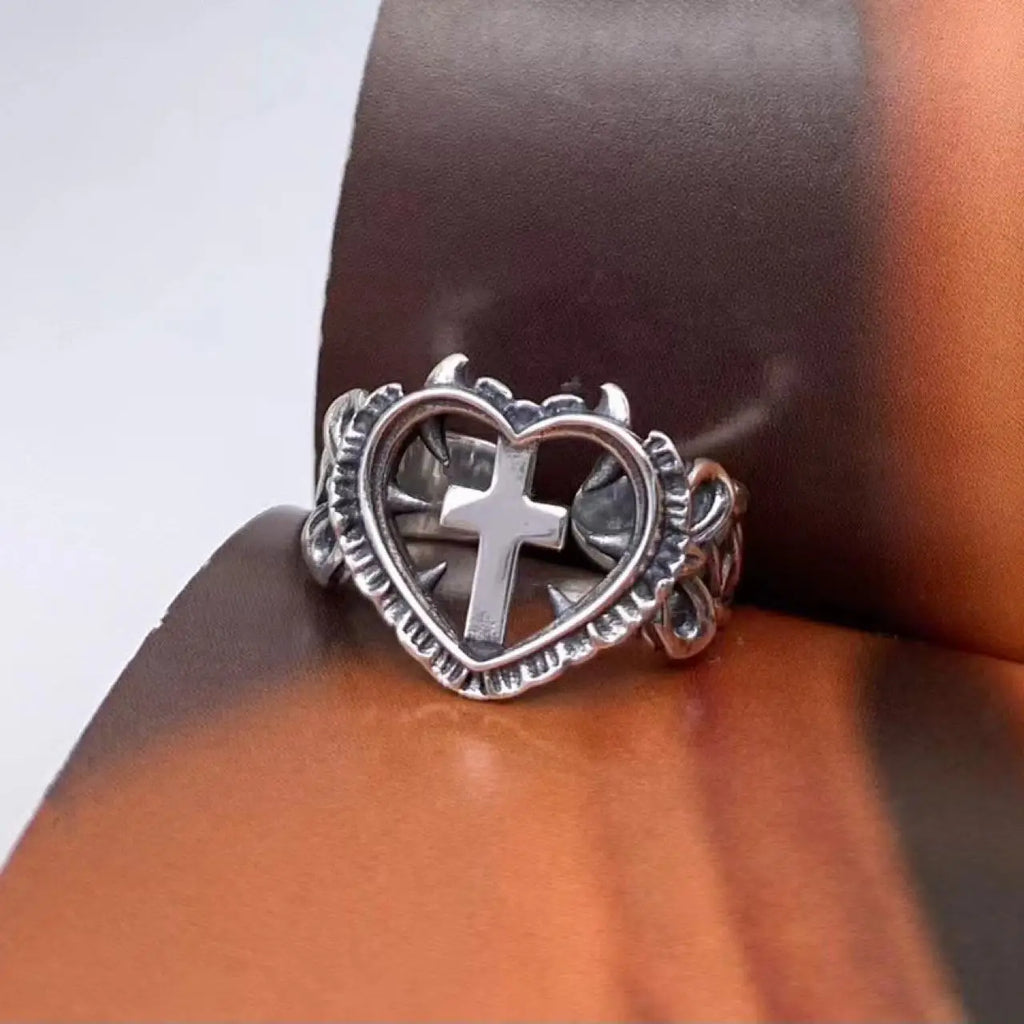 Bague Femme Croix Chrétien Argent