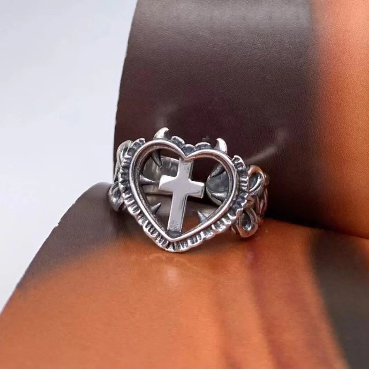 Bague Femme Croix Chrétien Argent