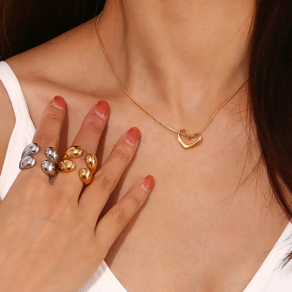 Original ring Dråbeformet ring sølv