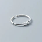 Dame ring uendelig sølv