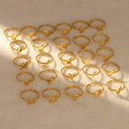 Smal personlig ring med initial