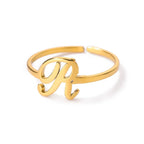 Smal personlig ring med initial r