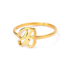 Smal personlig ring med initial b