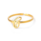 Smal personlig ring med initial j
