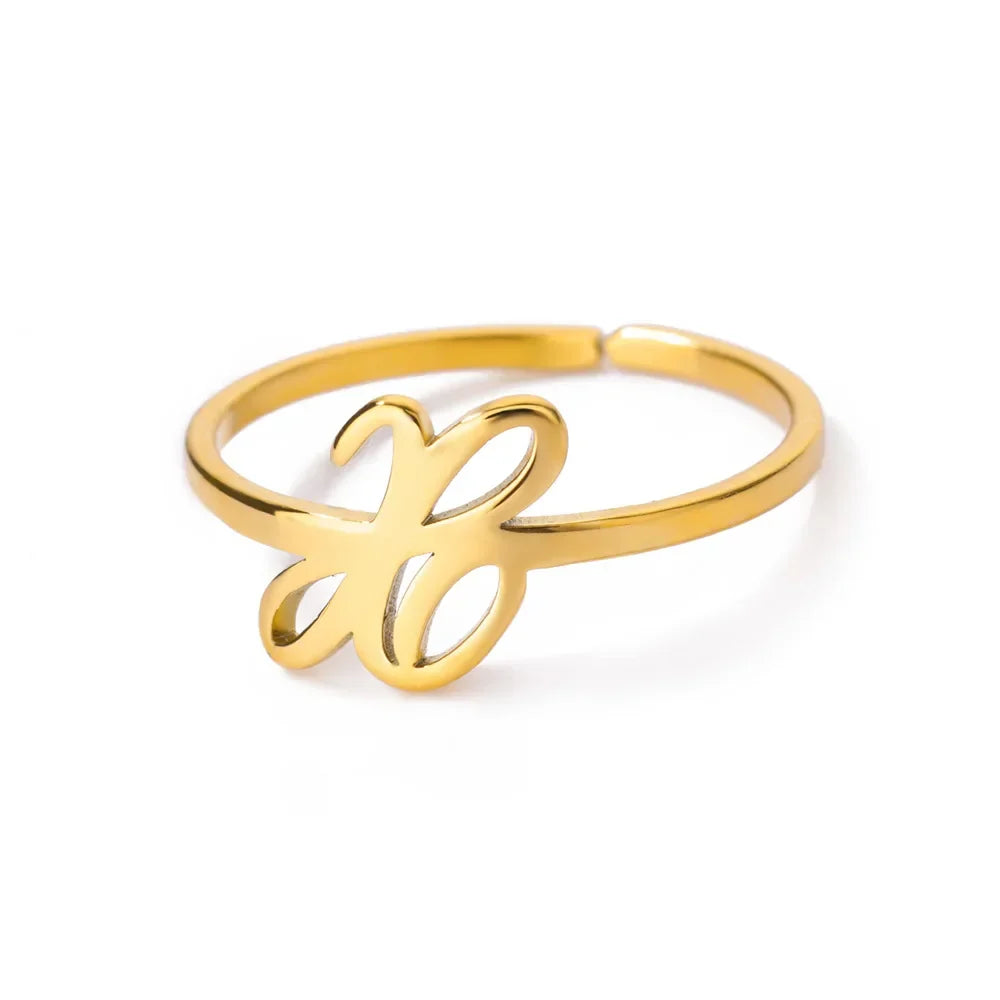 Smal personlig ring med initial x