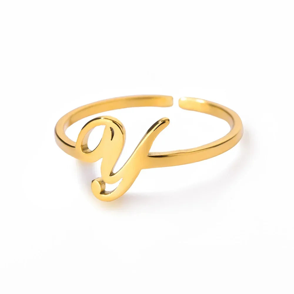 Smal personlig ring med initial y