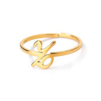 Smal personlig ring med initial z