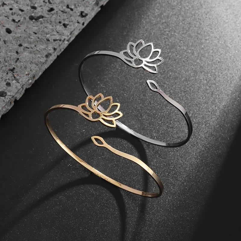 Fin Lotusblomst Ring til Kvinder 