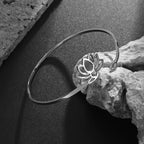 Fin Lotusblomst Ring til Kvinder sølv