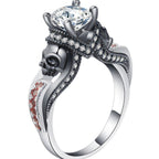 Tynn Dødningehode Ring 