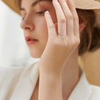 Lotusblomst ring til kvinder i sølv