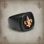 Ring Fleur de Lys Signetring rosaguld