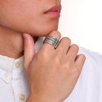 Kabylisk Amazigh ring (Mand/Kvinde) sølvfarve