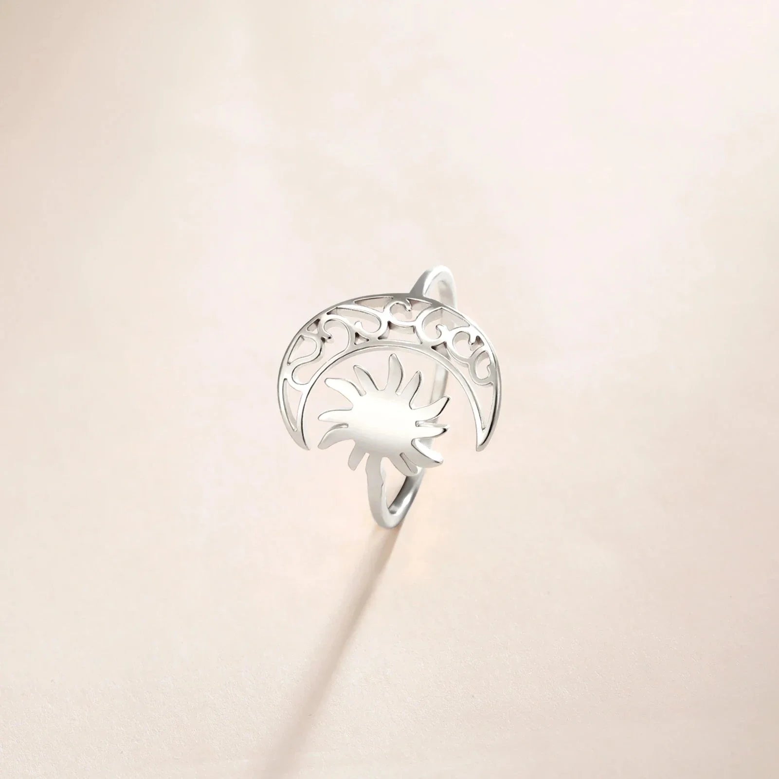 Bague Lune et Soleil argent