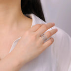 Halsbånd Knyttesløjfe til Heksekvinde Beskyttelsesring Wiccan sølv