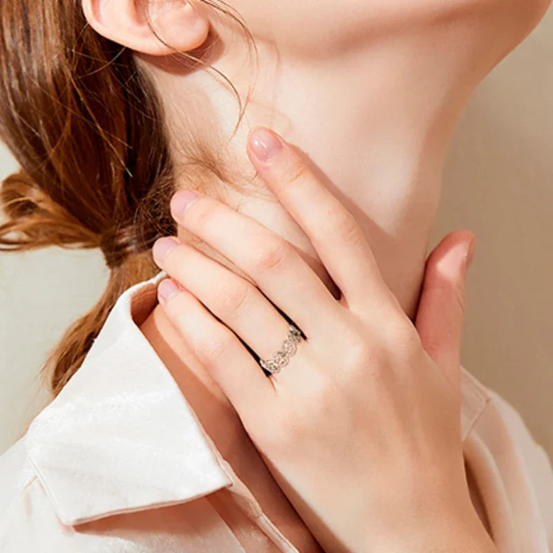 Pentakelring Trolddom Kvinde Wiccan sølvring