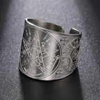 Ring Pentagram Tetragram Witchcraft Trolldom