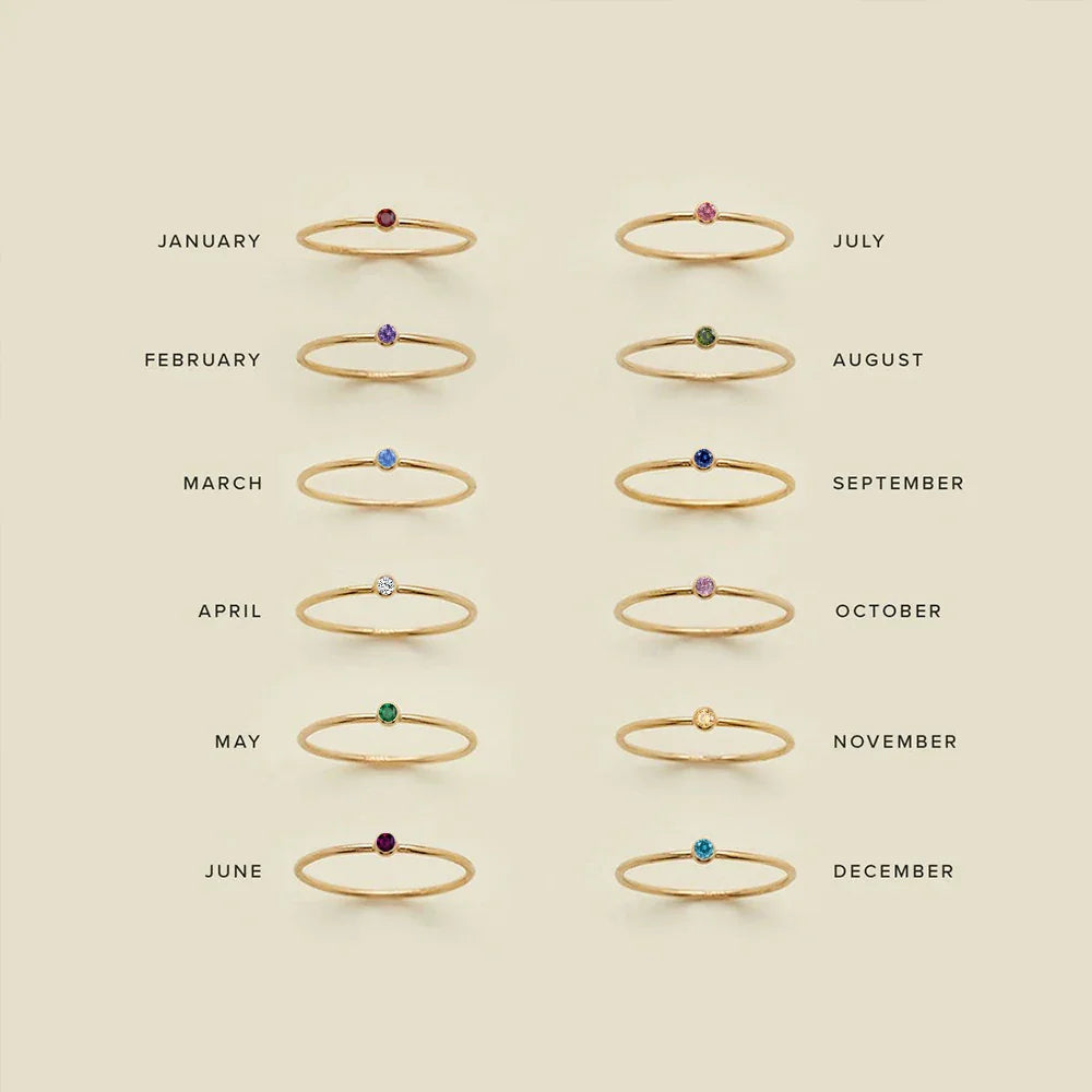 Fødselssteinring i sølv og gull 