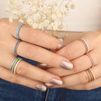 Fødselssteinring i gull og sølv for kvinner 