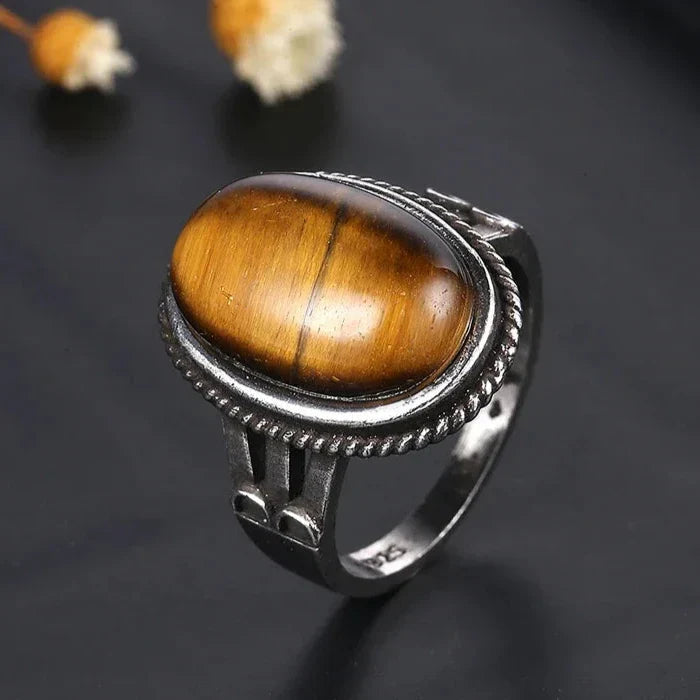 Bague Pierre Oeil de Tigre Femme