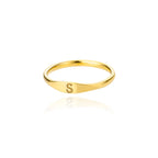 Dame ring initial s