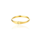 Dame ring initial c