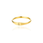 Dame ring initial g