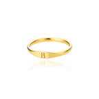 Dame ring initial h