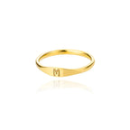 Dame ring initial m