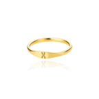 Dame ring initial x
