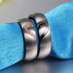 Kærlighedsbevisring "I Love You" med sort hjerte eller sort krystal