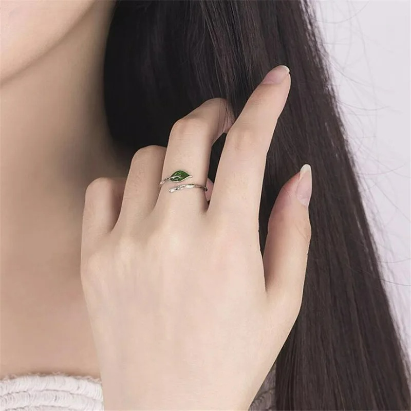 Retro ring med efterårsblad