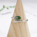 Retro ring med efterårsblad