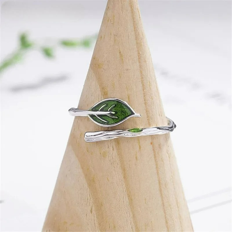 Retro ring med efterårsblad