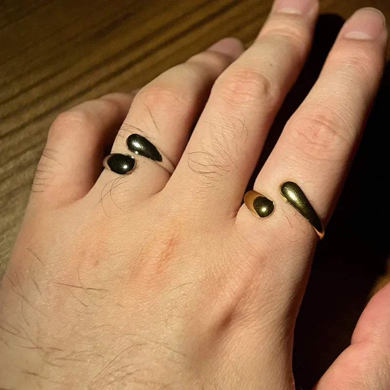 Retro Dråbe Vand Ring