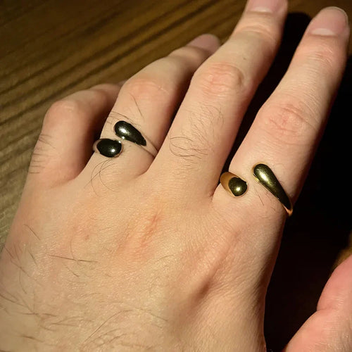 Bague Rétro Goutte d'Eau