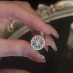 Antistress roterende ring til kvinder i sølv