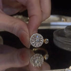 Antistress roterende ring til kvinder i guld