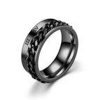 Roterende Anti-Stress Ring for Menn svart