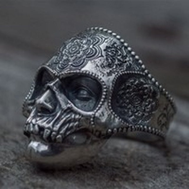 Skull-ring for menn