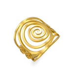 Bred spiralring til kvinder i guld