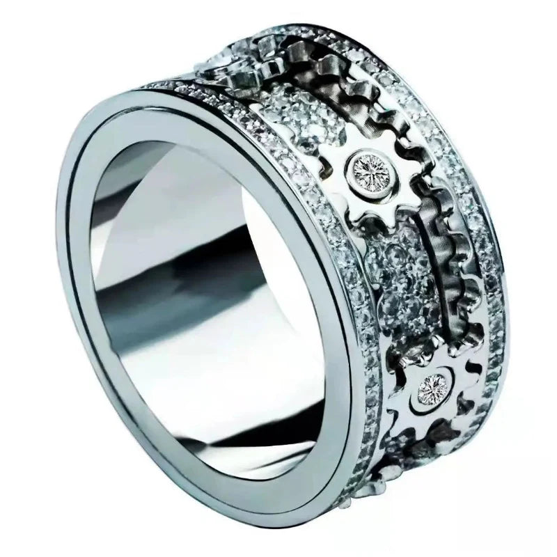 Roterende ring «Les Rouages du Temps» Anti-Stress 