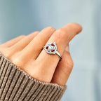 Prsten Triquetra Uzel Trojice Irský Keltský stříbrný