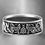 Viking Fenrir ring for menn