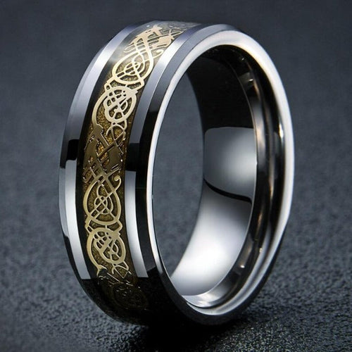 Viking Jarl ring sølv og guld