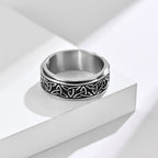 Viking Ragnar ring med roterende sølvring