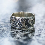 Viking Valknut ring